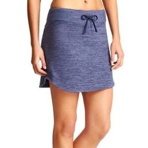 Athleta Downplay Blue Knit Athletic Skirt Size Small